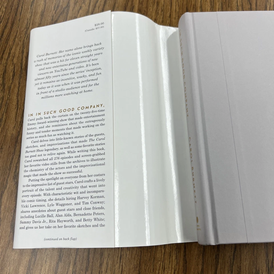 Carol Burnett In Such Good Company Signed Hard Cover 1st Edition - Image 4 of 4