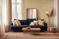 Vliestapete Palmen Dschungel BläTter Gelb Creme Metallic 79163-4 (3,35€/1Qm)