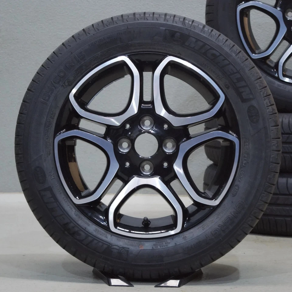 Original Smart ForTwo ForFour W453 15 Zoll Sommerreifen Felgen +7,2mm TOP! - Bild 2 von 4