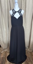 Hailey Paige Formal Bridesmaids Dress 5867-M, Size 12, Black