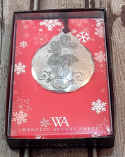 NEW Wendell August Forge 2021 Reindeer Ornament Handmade in the USA