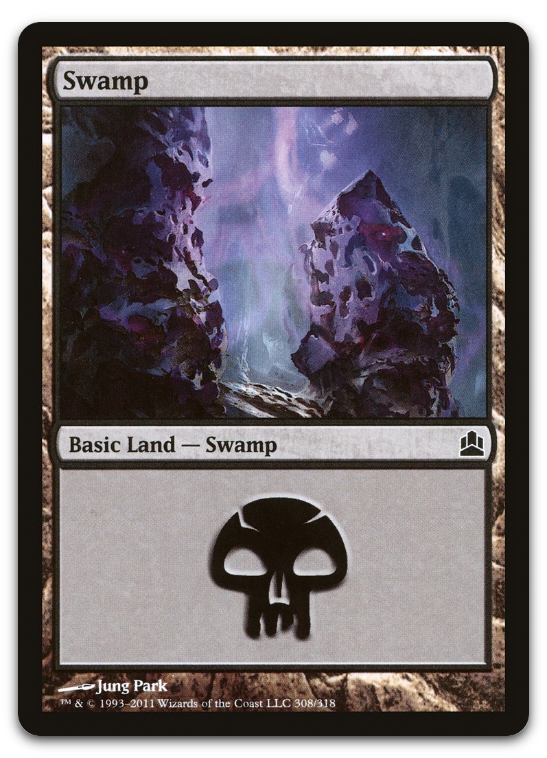 Swamp (308) #308 (NM) Commander CMD Magic MTG