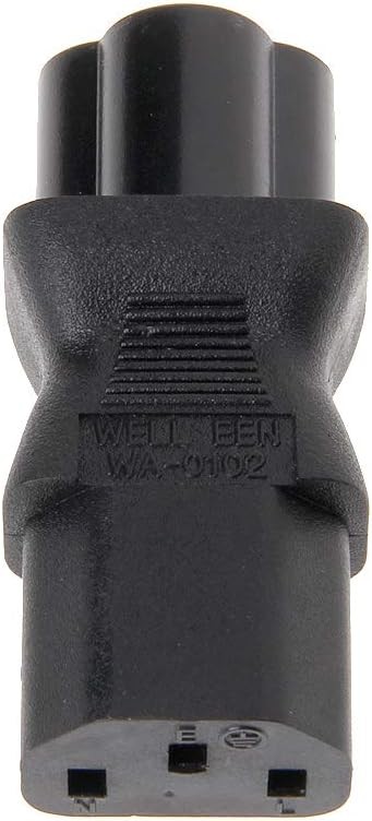 Socket Converter, IEC 320 C13 Female To C6 Male 3-Pin Cloverleaf Plug Converter