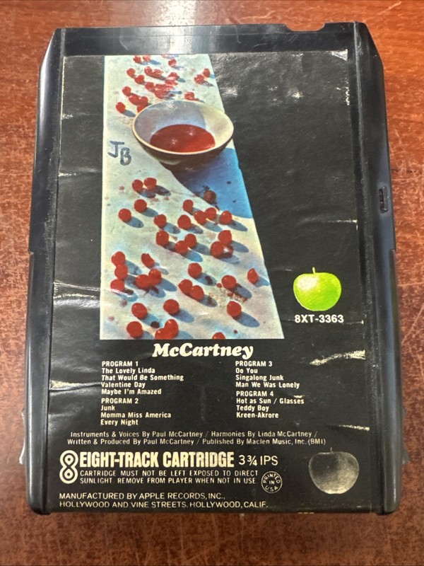 PAUL MCCARTNEY 1st 8 Track Tape Played Through GC