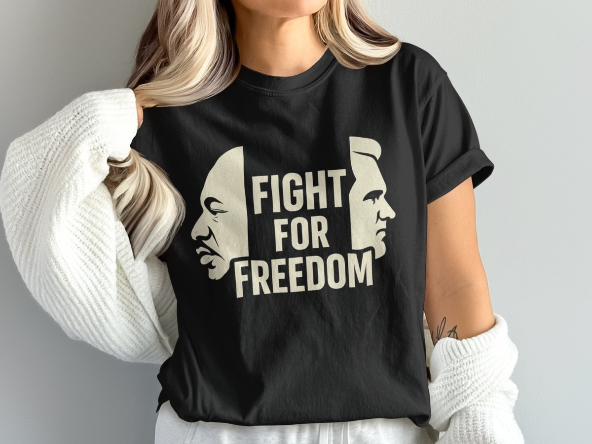 Charlie Kirk MLK Quote Shirt Fight For Freedom American Patriot RIP Justice  Tee