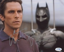 Christian Bale Signed Autographed 8x10 Photo The Dark Knight Bruce Wayne ACOA