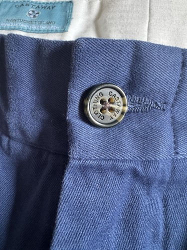Castaway Nantucket Island Harbor Pants Navy Blue Shamrocks Irish Clovers 30 /UF - Picture 4 of 13