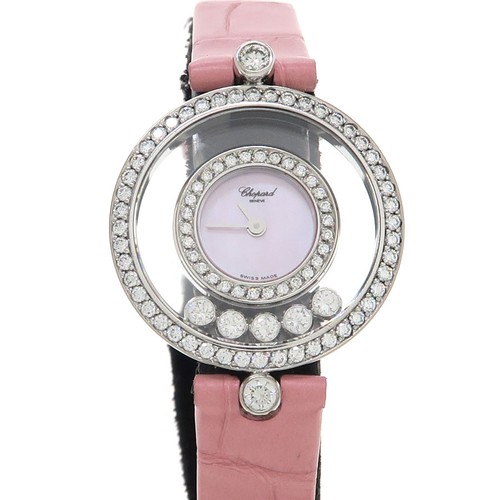 Chopard Happy Diamonds 20 / 3957 White Gold 24mm Quartz with Papers #SNW174