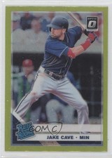 2019 Panini Donruss Optic Rated Rookies Lime Green Prizm Jake Cave #57 1b0