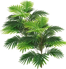 2 PCS 30 Artificial Plant, Tropical Palm Leaf Bush, Plastic Greenery, Areca