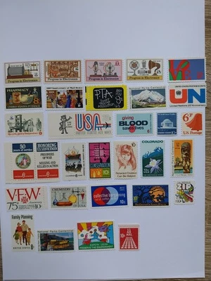 timbres états-unis n9 lot de 51 timbres divers année divers - Photo 1/3