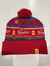 RARE Vintage COOPERS BEER UGLY XMAS Beanie Christmas Pale Ale Lager Red🍺