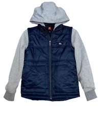 Quiksilver Boys Small Jacket With Vest Grey And Blue Size S Gently Used Coat Kid