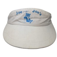 Joe Joe's Sun Visor Cap White One Size Adjustable Lightweight Young An