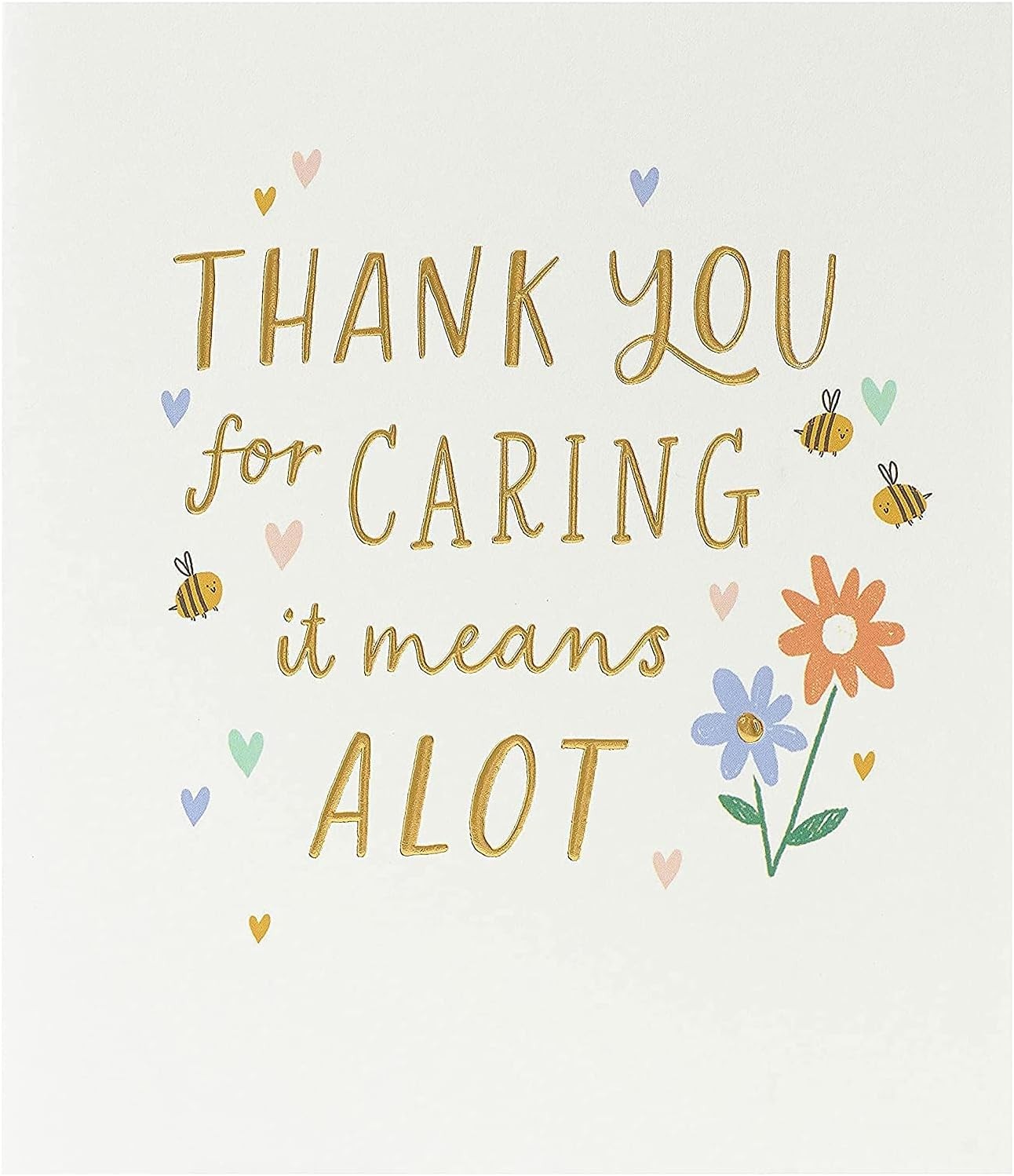 UK Greetings Thank You Card for Him/Her/Friend - Floral Design