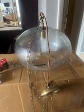 Nkuku Otoro Large Round Single Pendant Light Fitting New In Box with Tags