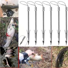 6PCS Shooting Fish Broadheads Fishing Arrow for Hunting Slingshot Steel Darts