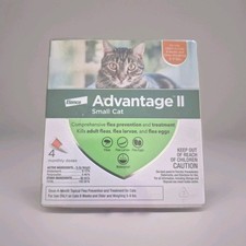Elanco Advantage II for Small Cats 5-9 Lbs - 4 Doses - Genuine EPA APPROVED