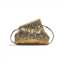 Fendi x Versace Fendace Fendi First Medium Gold Baroque Bag 8BP127 - NWOT