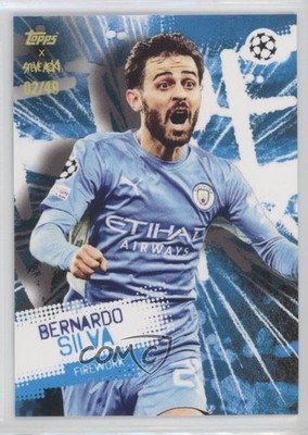 2021-22 Football Festival by Steve Aoki Firework Blue 2/49 Bernardo Silva 0t9q