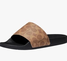 Coach Women Udele In Signature Canvas Print Sport Slide