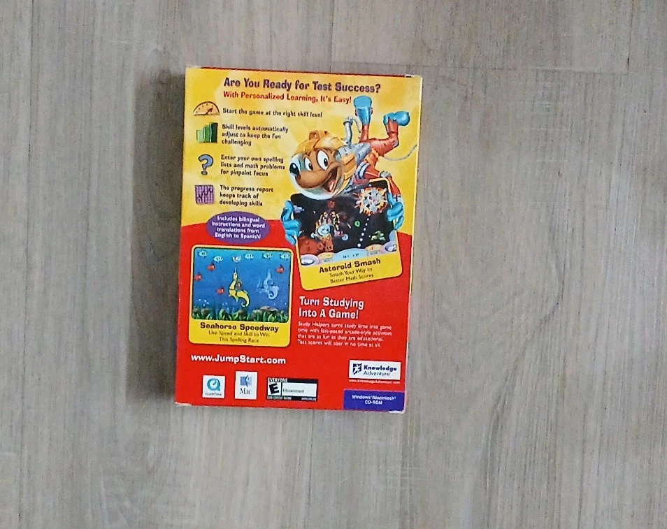 JumpStart Advanced Study Helpers (2 CD Set Math Booster/Spelling Bee) - New Box - Image 2 of 4