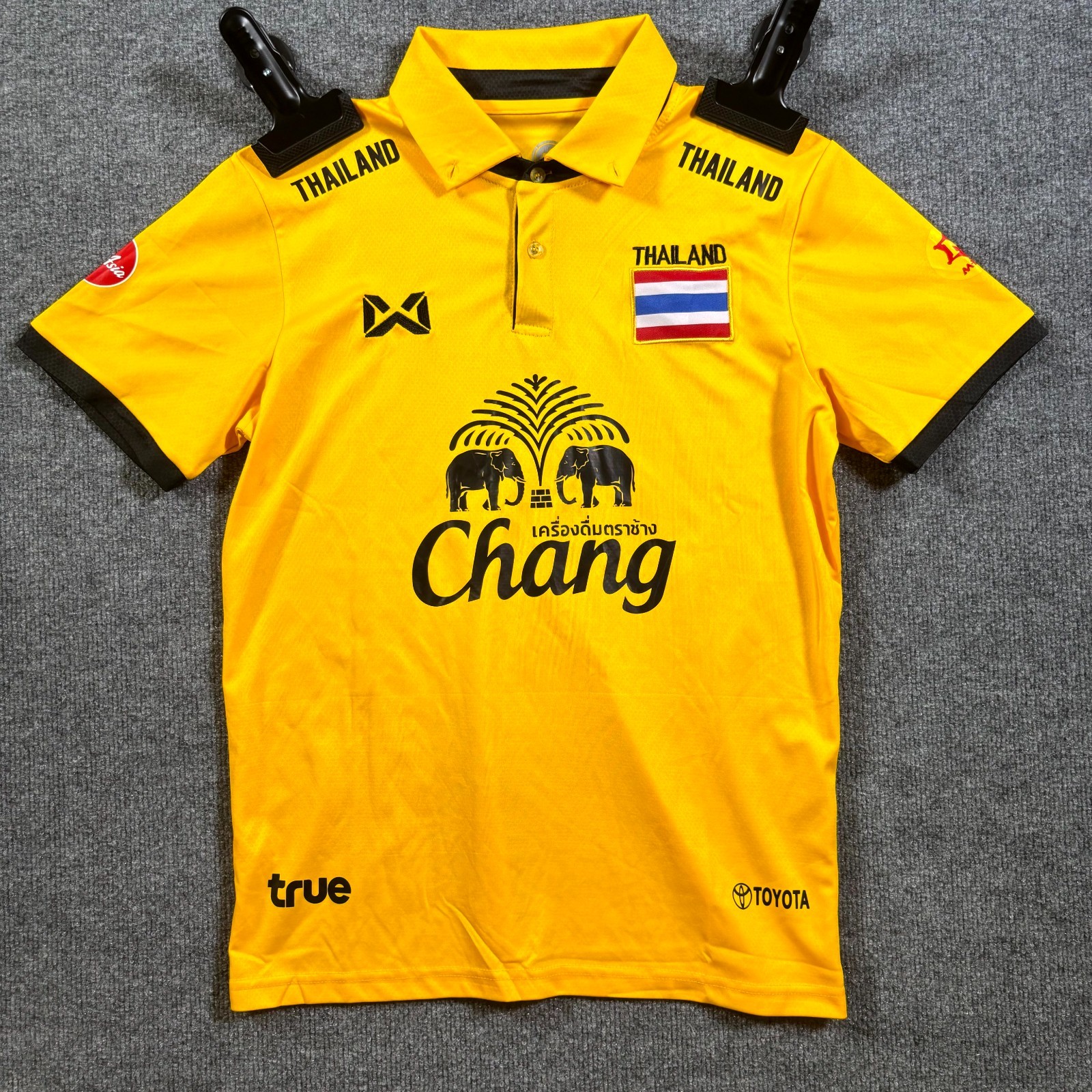Warrix Thailand National Football Team Chang Polo Shirt Men's Size Small Yellow