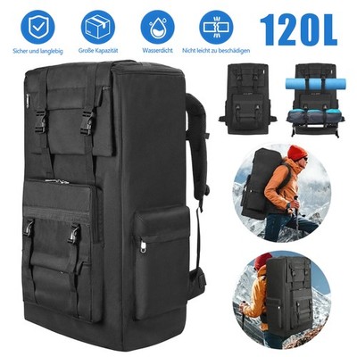 120L Rucksack Wanderrucksack Reiserucksack Herren  Damen Trekking zum Radfahren