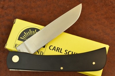GERMAN EYE BRAND CARL SCHLIEPER BLACK JUMBO SODBUSTER KNIFE