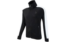 PUMA Logo Embroidered Zip-Up Stand Collar Long Sleeve Jacket