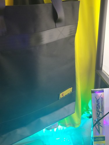 RARE E3 COLLECTABLE CYBERPUNK 2077 TOTE BAG OFFICIAL PROJEKT RED MERCH - Picture 6 of 15