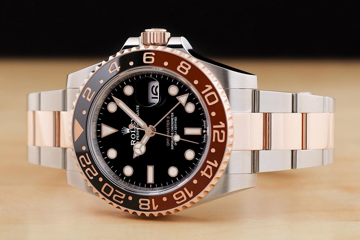 2020 CARD ROLEX GMT MASTER II 126711 CHNR 18K ROSE GOLD STEEL ROOT