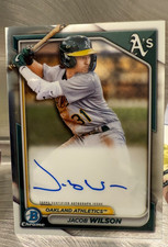 2024 Bowman Chrome Prospect Autographs Jacob Wilson Rookie #CPA-JWI Auto