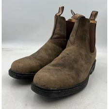 Blundstone 1306 Boots Womens Sz 9 Rustic Brown Leather Chelsea Boots