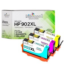 3PK Compatible With HP 902XL Cyan Magenta Yellow Ink for HP Officejet Pro 6960