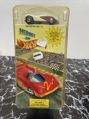 Heroes on Hot Wheels Race to The Future The Rally VHS With White Diecast