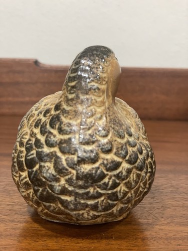 Vintage Duck Quail Sculpture Ceramic Pottery Brown Made In Japan Decor - Picture 5 of 13