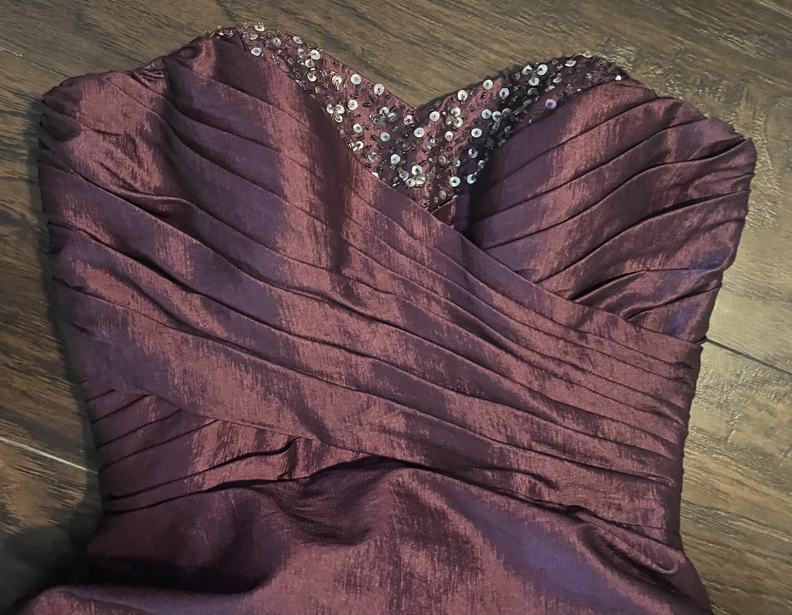 Short Formal Dress Aspeed Brand Sz Small Burgundy