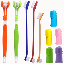 10 Pack Pet Dog Toothbrush  Dog Dental Kit Multi-Angle Dental Cleaning Brushes