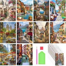 Diamond Painting Kits for Adults, 10 Pack 5D Diamond Art Kits for Beginners roun