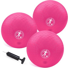 10 Inch Kickball Playground Ball Dodgeball Balls 4 Square Balls, Pack of 3, Dodg