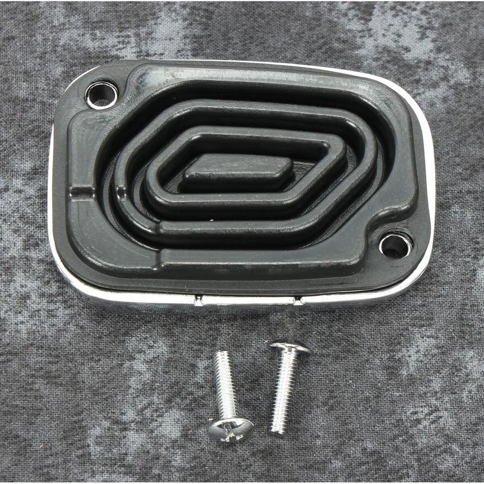 Cubierta de cilindro maestro de freno delantero cromada 08+ Harley #32123-08 Biker's Choice Foto 2 de 2