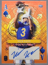 Nick Nash /5 2024 Wild Card 5 Card Draw Rookie RC Auto Orange Etch Ace Atlanta. rookie card picture