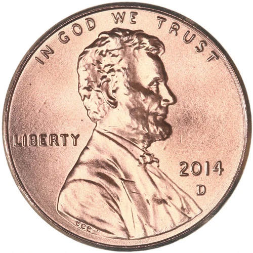 2014-D Lincoln Shield Cent — photo from the most recent tracked eBay sale