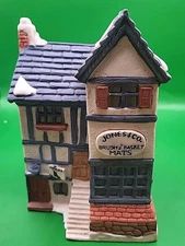 Dept 56 Jones & Company Brush and Basket Shop #65153 Dickens Village With Light