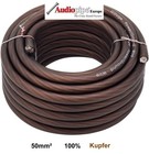 Verstärker Endstufen Anschluss Powerkabel 100% Kupfer schwarz 50mm2 TOP PREIS