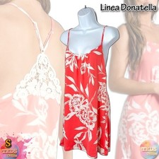 NWT Linea Donatella Women's S Printed Sleeveless Chemise LTR110 Coral