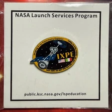 IXPE LSP LAUNCH SERVICES PROGRAM  NASA PIN PINBACK ON ISSUED CARD