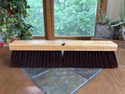 Vintage NOS Push Broom Head Garage Shop Wood & Bristle 18" — photo 1
