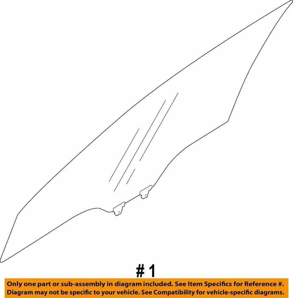 Front Door Glass/window SUBARU LEGACY Left 10 11 12 13 14 - Изображение 3 из 3